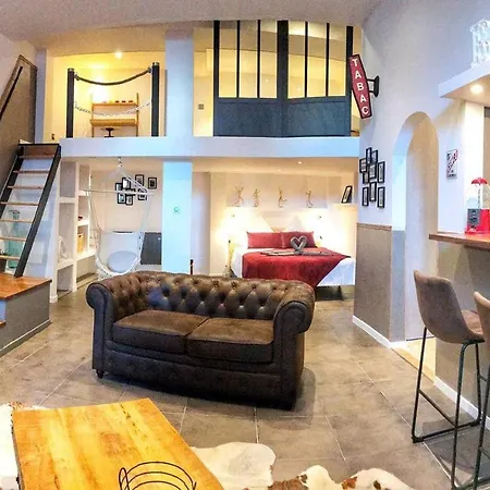 Loft Cosy Original - Idéal Pour Touristique à Facile -- Accès Hyper-centre En Voiture Facile -parking Garage Privé Sur Demande--  Best Place Strasbourg-- Appartamento Strasburgo