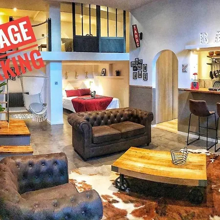Loft Cosy Original - Ideal Pour Sejour Touristique A Facile -- Acces Hyper-centre En Voiture Facile -parking Garage Prive Sur Demande-- 