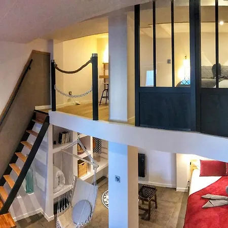 Apartment Loft Cosy Original - Ideal Pour Sejour Touristique A Facile -- Acces Hyper-centre En Voiture Facile -parking Garage Prive Sur Demande-- 